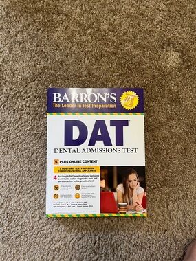 Barron's DAT Dental Admissions Test Prep Book - White & Purple